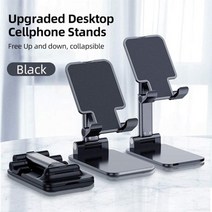 desktop mobile phone holder stand for iphone ipad 조절 가능한 태블릿 접이식 확장 테이블 cell phone desk stand holder, 검은 색