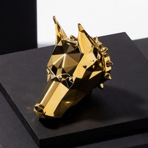 루크타 명품 도베르만 에디션 고급 차량용 송풍구 방향제 디퓨져, 24K 골드, 블랙 머스크 블랜드