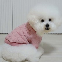 입히기쉬운강아지옷 시바견 패딩 누빔 하트, 머스타드