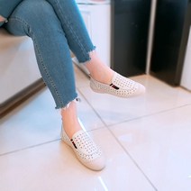 제이시 소가죽 발편한 여자단화 슬립온 3cm K012