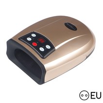 온열 손 마사지기 물리 치료 장비 가압치료 손바닥 마사지 장치 공기 압축 손가락 마사지기구, Gold EU, CHINA