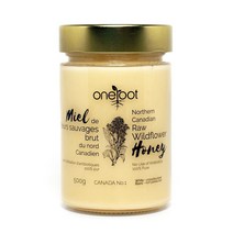 원루트 캐나다 야생화 생꿀 프리미엄 크림꿀 500g 자연산 꿀 효능 꿀벌화분 Raw Honey, 1병