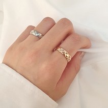 주얼리h 써지컬스틸 엠보싱 반지