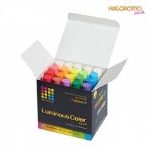 허준이 교수가 극찬한 하고로모 탄산 형광 분필 혼합 색상 소포장 20개입, 16색 20본