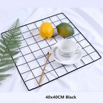 북유럽 홈 벽 장식 철 격자 사진 프레임 엽서 DIY 아트, 40x40cm black aliexpress