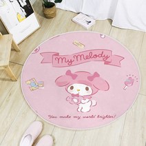 시나모롤 산리오 원형 러그 아이방 매트 카페트