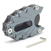 오토바이 킥 스탠드 풋 사이드 확장 패드 서포트 플레이트 스즈키 SV650X 2018-2019, 05 GRAY