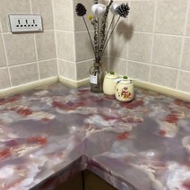 돌벽지 스폰벽지 벽돌벽지 빠른 배송 24 x3m5m10m 주방 pvc 벽 스티커 대리석 조리대 스티커 욕실 자체 접착 방수 벽지, 10mx60cm, 빨간색