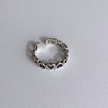아르떼실버 실버925 스마일 하트 애끼 반지