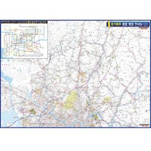 산본신도시 안내도 (소-중-대) 군포지도 산본지도, 중형150x110롤스크린형(천재질)
