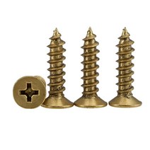나사못 칼브록 고정 석고보드 앙카 토우 고리 스크류200pcs m2 m2.6 m3 골든 실버 브론즈 블랙 길이 4-16mm 4 컬러 스틸 필립스 플랫 카운터 싱크 헤드 셀프, 3x16mm, 골동품 황동