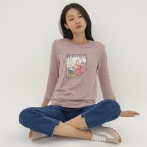 지센 지센 지센 스트라이프 7부 티셔츠 LCTSM823_PK