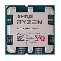 AMD Ryzen 5 7600X R5 4.7 GHz 6 코어 12 스레드 CPU 프로세서 5NM L3 = 32M 100-000000593 소켓 AM5 신제, 한개옵션0