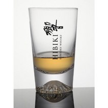 HIBIKI 로고 크리스탈 소재 핸드메이드 위스키 하이볼 글라스 ft. 후지산 240ml 용량, 1개