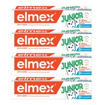 엘멕스 주니어 치약 (6~12세) 75 ml 4개