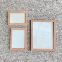 심플 인테리어 소형 사진액자 4X6 5X7 8X10 3P SET, 미송
