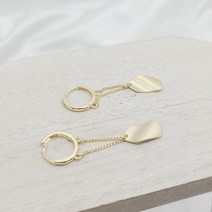 14k 20대 패션 일상패션 깔끔한 줄귀걸이