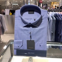 예작 예작 남성정장와이셔츠 단추포인트 자카드짜임 도비 일반핏 긴팔셔츠 (YJ1BR940BL)