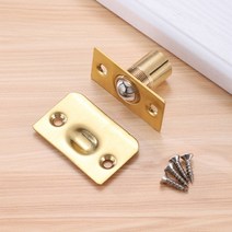 여닫이 가구 문 고정 튼튼한 미니 스텐 히든 도어 캐치 비즈 빠찌링 래치 부속 몰딩 힌지 부속 골드, 홍동