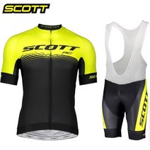 자전거의류 바람막이 자켓 져지 사이클 SCOTT 남성용 사이클링 저지 세트 통기성 의류 MTB 유니폼 자전거 여름