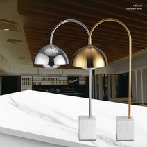 뷔페 음식 식품 온도 조절 가열 램프 튀김 고기 육류, VZ-7 로즈 골드 + 화이트 스톤