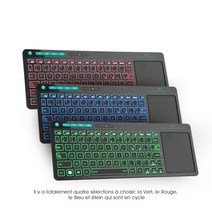 폴딩키보드 접이식 휴대용 유무선 매크로 + 무선 듀얼 모드 프랑스어 키보드(안드로이드 박스 스마트 용 터치스크린 미니 키보드 포함), k18 플러스 무선