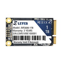 LEVEN mSATA SSD 1TB 3D 낸드 TLC SATA III 6Gb/s (30x50.9mm) 내부 솔리드 스테이트 드라이브 데스크톱 PC 노트북과 호환 (JMS600-1T, 128GB