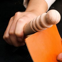 가죽공예 가방 지갑 diy 키트 도구 wood leather solid wood round burnishing edge for polished edge leather craft, 없음