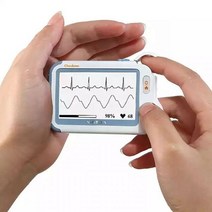 자전거 심박계 휴대용 ECG 모니터 활력 징후 심장 박동 디지털 펄스 심전도 혈액 산소 측정기 온도계 103054, 심전도 모니터