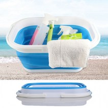 다용도물통 살림통 / 대용량 자바라 자바라물통 접이식 캠핑 물통 낚시 휴대용물통 12L 자바라케이스, 접이식 물통 12L