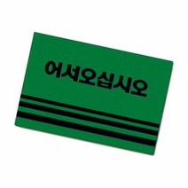 [KT알파쇼핑]카펫매트 로고 50x80(그린), 기본상품