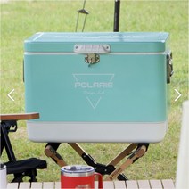 폴라리스 디자인랩 스틸쿨러 51L 민트 감성 캠핑 용품 아이스 박스 차박 텐트 냉장고