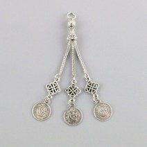 묵주반지 금속 돌 Tasbih 팔찌 세 체인 클래식 스타일 비즈 인기있는 묵주 목걸이 마노 Tasbeh 펜던트
