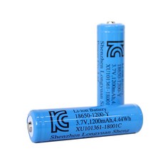 엔제이몰 KC인증 18650 리튬이온 충전지 1200mAh, 1개, 1개