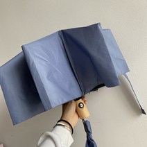 자동우산옐로우 MSHO 극 부드러운 무지 곡절 청우비 투웨이 심플 레쉬가드 휴대 블랙 접착제 여성 2513232540
