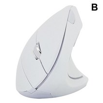 왼손마우스 인체 공학적 수직 마우스 2.4g 무선 오른손 게이밍 800-1600 조정 가능 게이머 광학 컴퓨터 D E, 01 White, 한개옵션1