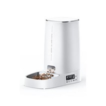 급여기 자동사료급여기 고양이 애견 ROJECO Automatic Feeder for Cats Medium and Small Dogs WiFi 1.1gal(4L) Large Capa, Timer