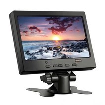 세로모니터 27 34 24 인치무료 배송 7 인치 와이드 스크린 HD 1024*600 소형 LCD 모니터 AV / VGA HDMI 호, 한개옵션0