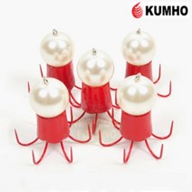 금호조침 주꾸미 애자바늘 5개입 KS-309 진주 애자 야광 갑오징어 문어 쭈꾸미애자, 2. 야광(5개입)