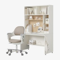 한샘 티오 그로우 전면책상 일반형 5단 120x60cm+링고S 고정중심봉DIY(발받침), 책상_내추럴오크+파우더핑크/의자_베이지(J)