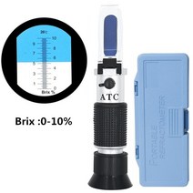 당도 측정기 과일 당도계 포도 휴대용 0-10 브릭스 설탕 굴절계 디지털 꿀 설탕 농도, 상자 포함