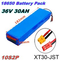 전동킥보드 배터리 Ebike 36V 30Ah ebike 팩 18650 리튬 이온 250W-500W 고전력 및 용량 42V 바이크 오토바이 스쿠터, YELLOW