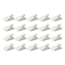 20x 현대 홀더 경량 장식 직사각형 홈 쥬얼리 내구성 주최자 디스플레이 소매점 쇼케이스 스토리지 무역 박람회, 13x24x11mm, 플라스틱, 하얀색