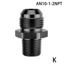 egr 밸브 AN4 AN6 AN8 AN10 ~ 1/8 1/4 3/8 1/2 3/4 NPT 오일 냉각 어댑터 범용 스트레이트 연료 호스 파이, K