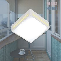 타워 LED 직부등 15W 국내산 화이트 블랙 조명색상3 (주광색 주백색 전구색) 포커스홈, 주광색(하얀빛)
