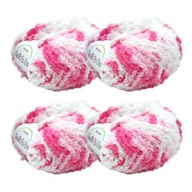 [앵콜스] 소프트베베(4볼세트) 뜨개실 털실 수면사 아기실 블랭킷, 16 딸기구름