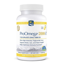 노르딕내츄럴스 프로 오메가 2000-D 1125 EPA 875 DHA 1000 D3 소프트젤, 60정, 3개