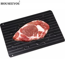 해동트레이 보드 고기녹이기 pro thaw master magic defrost tray metal plate defrosting tray safe fast thawing 생선, 4pcs 모서리