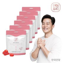 [안국건강] 인생뷰티 저분자 콜라겐 츄 30구미X6봉, 1세트