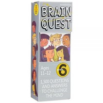 Brain Quest: Grade 6: 1500 Questions and Answers to Challenge the Mind Quest Decks 카드